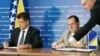 Komesar EU Janez Lenarcic i ministar sigurnosti BiH Selmo Cikotić u Sarajevu, 6. septembra 2022.