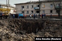 Наслідки російського ракетного обстрілу в місті Селидові на Донеччині. 15 листопада 2023 року