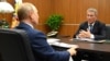 Радий Хабиров на встрече с Владимиром Путиным. 2021 год