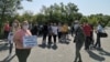 Протест на текстилни работнички.