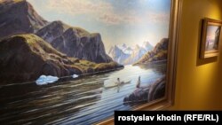 Гренландскі краєвиди на картині 19-го століття в Музеї мистецтв Гренландії