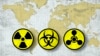 map of the world, radiation, acid, weapons of mass destruction, chemical weapons, nuclear, biological, chemical