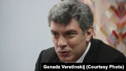 Барыс Нямцоў у Менску ў 2013 годзе