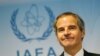 International Atomic Energy Agency (IAEA) Director-General Rafael Mariano Grossi addresses the media after a board of governors meeting at IAEA headquarters in Vienna on June 15.