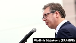 Rights organizations have documented a steady erosion of democracy in Serbia under President Aleksandar Vucic. (file photo)