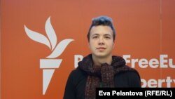 Роман Протасевич стажувався на Радіо Свобода в Празі 2017 року (на фото), коли й написав цього листа