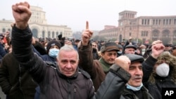 Հայաստան - Ընդդիմության բողոքի ցույցը Երևանի Հանրապետության հրապարակում, 22-ը դեկտեմբերի, 2020թ.