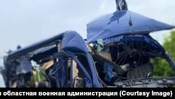 Posljedice napada na minibus u regiji Sumy 17. maja.