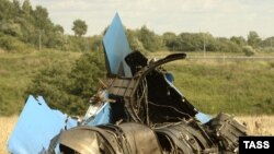 Место крушения одного из самолетов