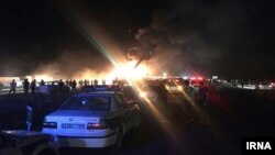 State television broadcast footage of firefighters battling the blaze as rescue teams rushed to take the wounded to hospitals.