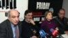 Armenia -- Members of the People's TV Board of Trustees at a press conference. 06Dec2010