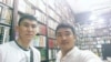 A photo posted on social media of Kanat Berik (right) and Elaman Yazilkhan, two of six kazakh students who have been detained in Egypt. 