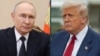 Президентът на Русия Владимир Путин (вляво) и президентът на САЩ Доналд Тръмп. Колаж.