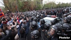 Ոստիկանությունը ապրիլի 9-ին Բաղրամյան պողոտայում