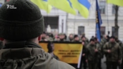 У Києві вимагали звільнення заарештованого в Італії нацгвардійця Марківа (відео)