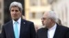 U.S. Secretary of State John Kerry and Iranian Foreign Minister Mohammad Javad Zarif during a January 14 meeting in Geneva ahead of the latest talks.