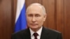 Russian President Vladimir Putin makes a video address to participants of the Commonwealth of Independent States (CIS) Heads of Government Council meeting at the Kremlin in Moscow on December 18.