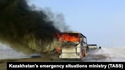 Three drivers of the bus were charged with involuntary manslaughter and violating fire-safety regulations in vehicles.