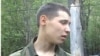 Kazakh border guard Vladislav Chelakh in a still from a YouTube video clip