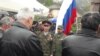 Ruski dobrovoljci koji su učestvovali u ratu u BiH na obilježavanju Dana dobrovoljaca, 12. april 2019.