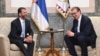 Presidenti serb, Aleksandar Vuçiq me Donald Trump Jr. në Beograd.