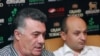 Armenia -- The Zharangutyun party's deputy chairman Ruben Hakobian (L) and parliamentary leader Stepan Safarian hold a news conference in Yerevan, 24Aug2010
