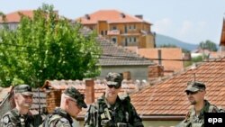 Paqeruajtësit e KFOR-it në Mitrovicë