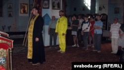 Малебен перад рэстаўрацыйнымі працамі ў царкве