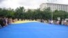 У Дніпропетровську розгорнули найбільший у світі прапор України