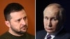 Володимир Зеленски и Владимир Путин. Колаж
