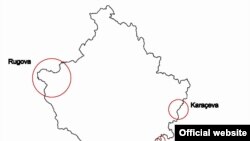 Hartë e publikuar nga Lëvizja "Vetëvendosje"