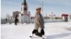 Ледовый Кремль. Краснокаменск, Забайкальский край. Фотография Сергея Максимишина 
