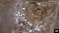 Сателитно изображение на ядрения комплекс в Натанз от 24 януари 2025 г.