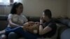 Bobana Miljevic from Banja Luka with her son Ognjen, who suffers from a rare genetic disorder. She takes care of him 24 hours a day because he cannot see, speak, or move independently.