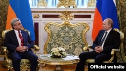 Հայաստանի նախագահ Սերժ Սարգսյանը և Ռուսաստանի նախագահ Վլադիմիր Պուտինը, արխիվ: