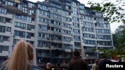 Ударена жилищна сграда в Киев, 21 юли 2025 г.