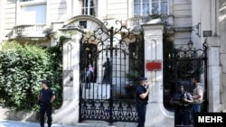 The Iranian Embassy in Paris after it was attacked on September 15.