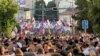 Studentski protest na beogradskom trgu Slavija, 28. jun 2025. 