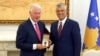 Kosovo - Bill Clinton and Hashem Thaci - screen grab