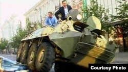 Артурас Зуокас БТРда
